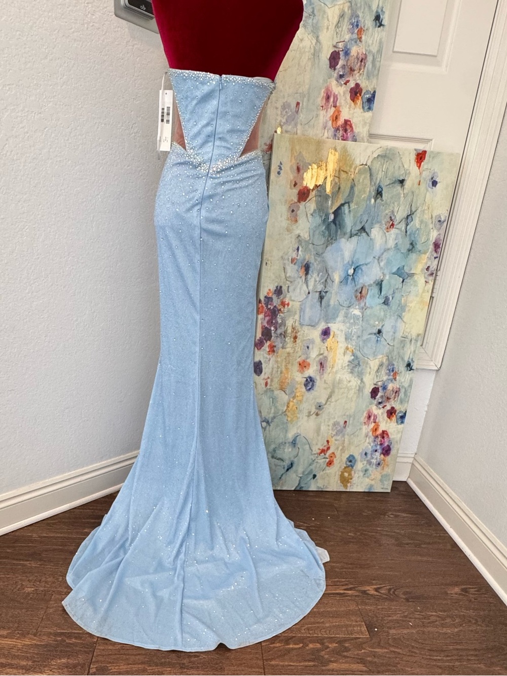 NWT Jovani Strapless Gown with Beaded Bust D5414 2026 Collection - Picture 11 of 13